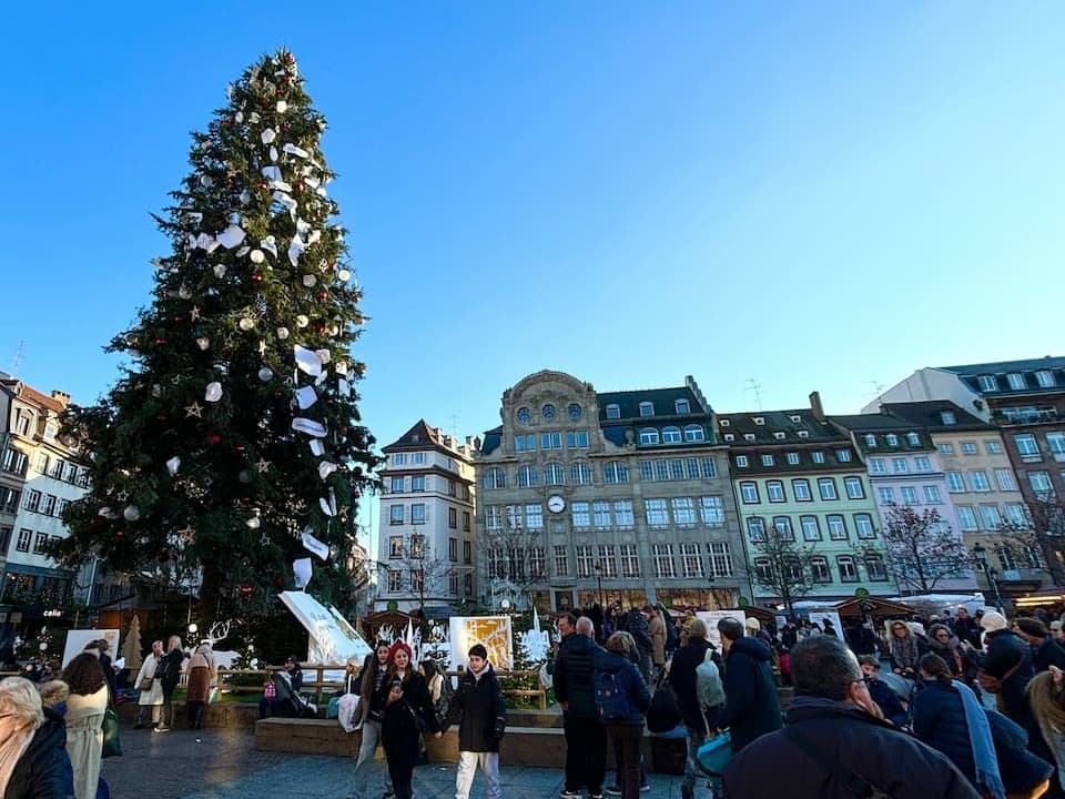 クレベール広場のクリスマスツリー